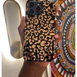 BLACK LEOPARD CASE Black case PHONE CASES 3