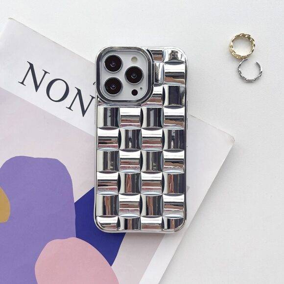 SILVER INTERWOVEN CASE Flexible case PHONE CASES 5