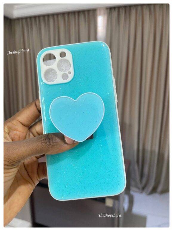 SIERRA BLUE GLITTER LOVE CASE Basic Protection PHONE CASES 2