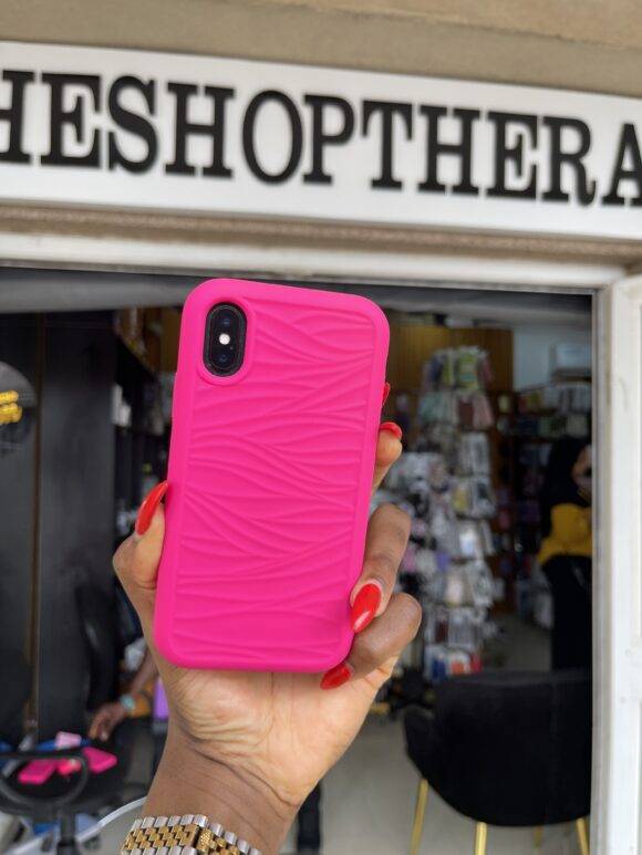 HOT PINK 3IN1 WAVY  CASE 3-in-1 case PHONE CASES 7