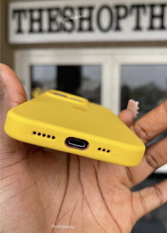 DEEP YELLOW OPEN SILICONE CASE DIRT RESISTANT CASE PHONE CASES 4