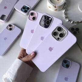 LIGHT LILAC OPEN SILICONE CASE Basic Protection PHONE CASES