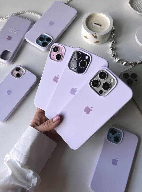 LIGHT LILAC OPEN SILICONE CASE Basic Protection PHONE CASES 2