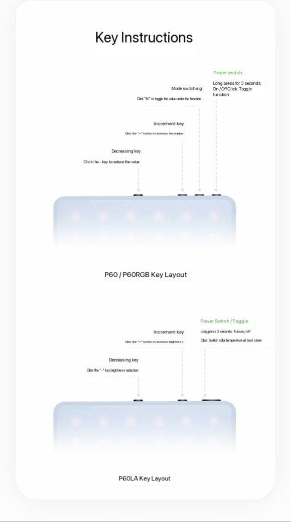 BLACK INFLUENCER LED LIGHT LED light LED LIGHT 7