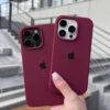 MAROON OPEN SILICONE CASE Basic Protection PHONE CASES 7