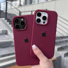 MAROON OPEN SILICONE CASE Basic Protection PHONE CASES 2