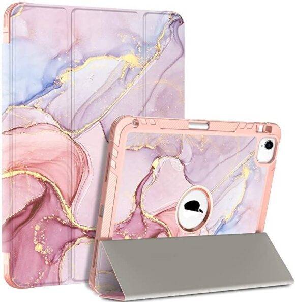 PINK MARBLE  IPAD CASE flip cover iPad case IPAD 7