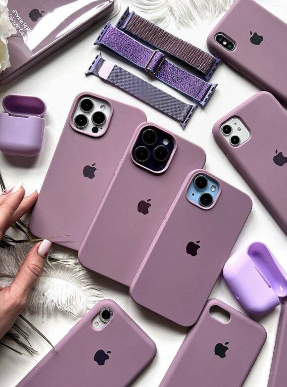 MAUVE OPEN SILICONE CASE Basic Protection PHONE CASES 4