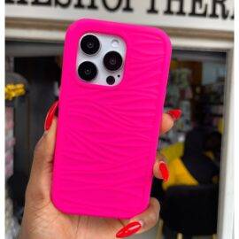 HOT PINK 3IN1 WAVY  CASE 3-in-1 case PHONE CASES