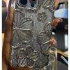 SILVER GLITTER FLOWER CASE electroplated case PHONE CASES 10