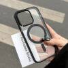 BLACK CLEAR MAGSAFE CASE Black case PHONE CASES 11