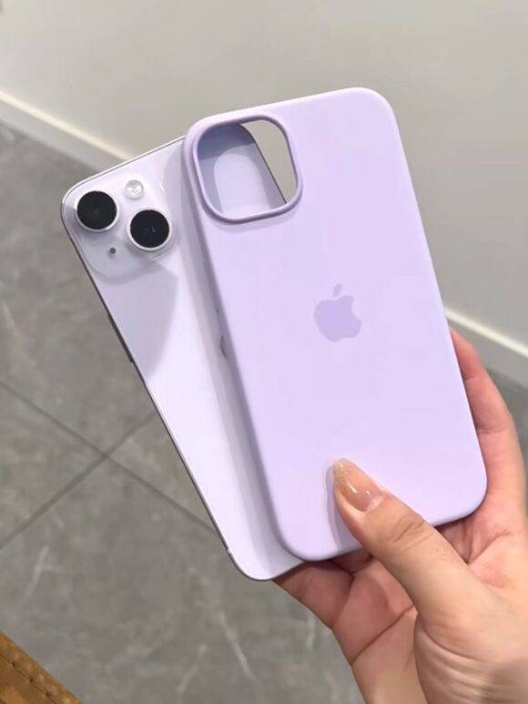 LIGHT LILAC OPEN SILICONE CASE Basic Protection PHONE CASES 7