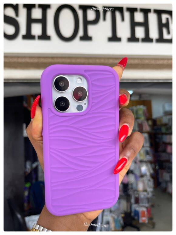 PURPLE 3IN1 WAVY  CASE 3-in-1 case PHONE CASES 2