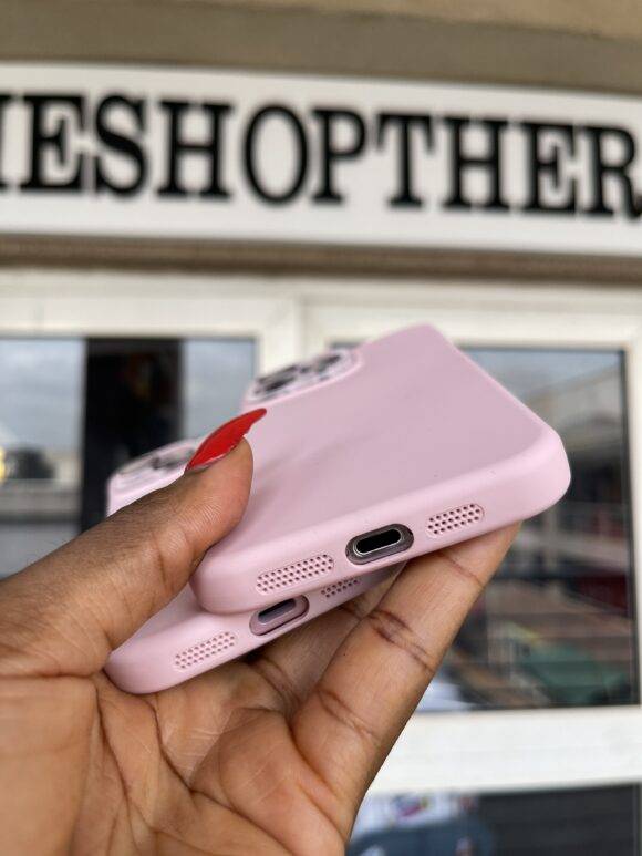 PINK CAMERA PROTECTOR SILICONE CASE Basic Protection PHONE CASES 9