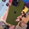 ARMY GREEN OPEN SILICONE CASE Army green case PHONE CASES 7