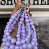 PURPLE BEADED PHONE CHARM Phone charm PHONE CHARM 6