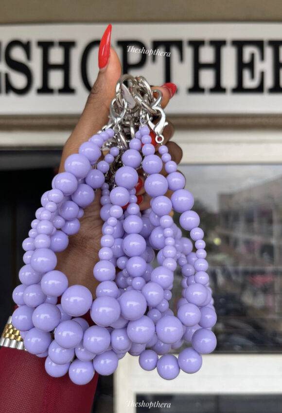 PURPLE BEADED PHONE CHARM Phone charm PHONE CHARM 2