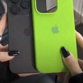 LEMON GREEN OPEN SILICONE CASE DIRT RESISTANT CASE PHONE CASES