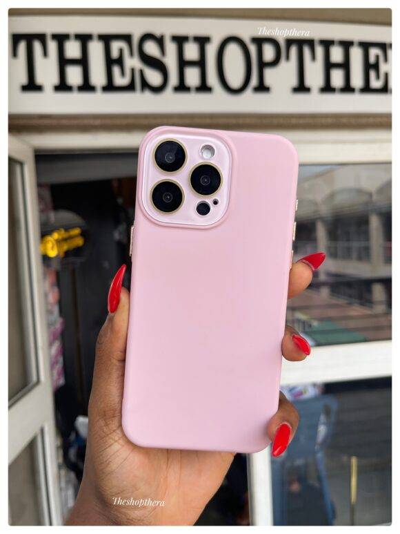 PINK CAMERA PROTECTOR SILICONE CASE Basic Protection PHONE CASES 3