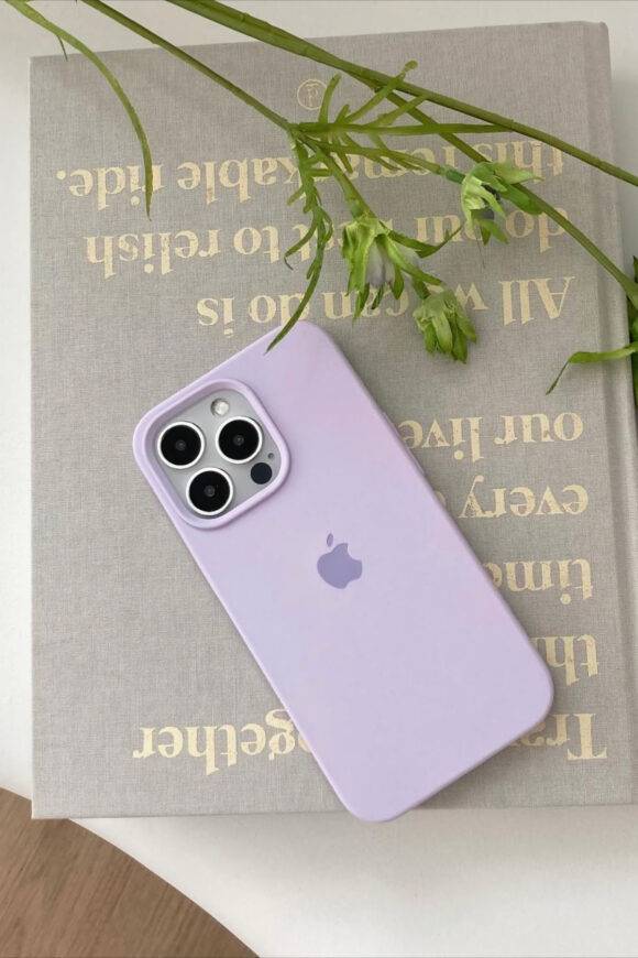 LIGHT LILAC OPEN SILICONE CASE Basic Protection PHONE CASES 4