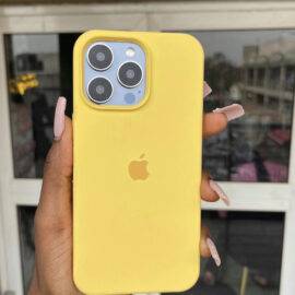 BRIGHT YELLOW OPEN SILICONE CASE DIRT RESISTANT CASE PHONE CASES 2