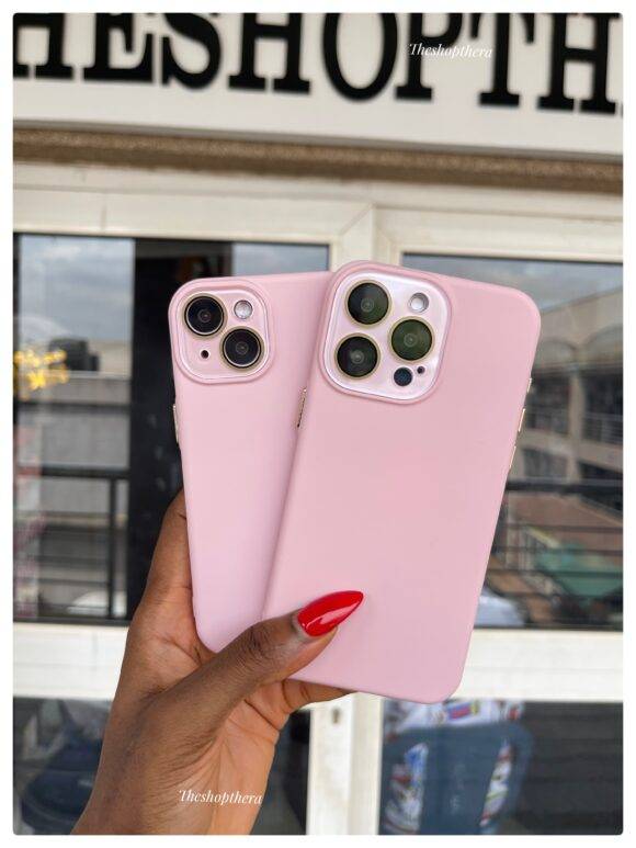 PINK CAMERA PROTECTOR SILICONE CASE Basic Protection PHONE CASES 7