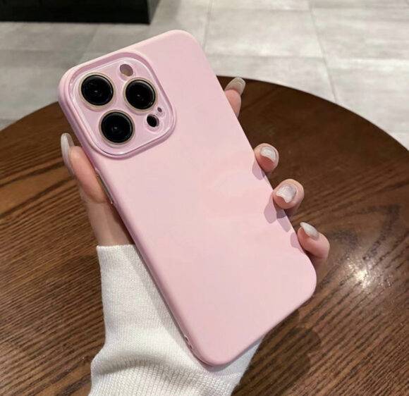 PINK CAMERA PROTECTOR SILICONE CASE Basic Protection PHONE CASES 5