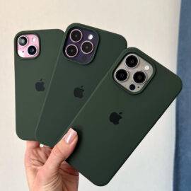 GREEN OPEN SILICONE CASE DIRT RESISTANT CASE PHONE CASES