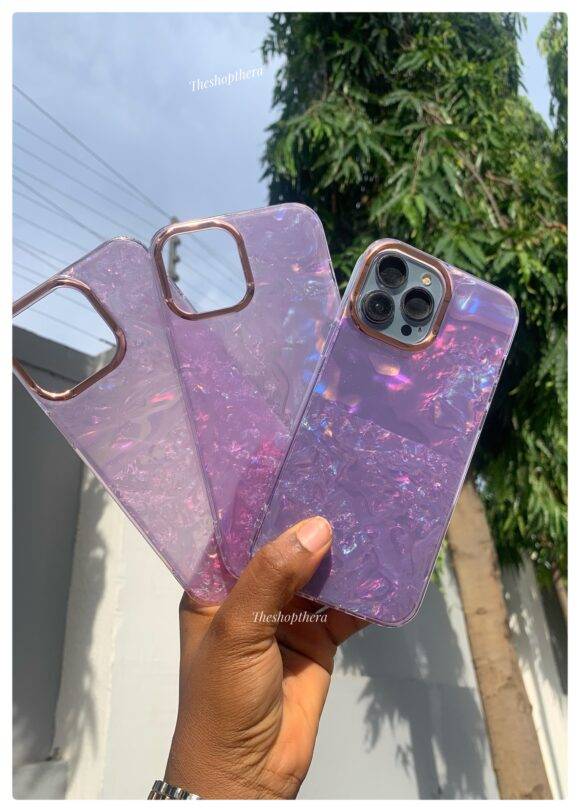 PURPLE CONCH SHELL CASE light purple case PHONE CASES 4