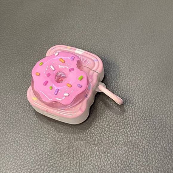 PINK DOUGHNUT AIRPOD CASE WITH CHARM Cute AirPod cases AIRPOD 1/2 7