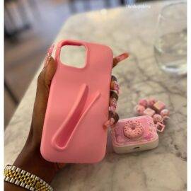 PINK DOUGHNUT AIRPOD CASE WITH CHARM Cute AirPod cases AIRPOD 1/2 2