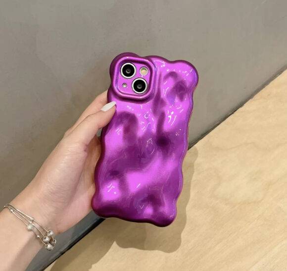 PURPLE FROSTED BUBBLE CASE Fancy Case PHONE CASES 4