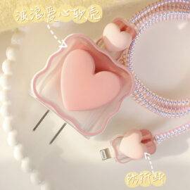 PINK LOVE CHARGER PROTECTOR CHARGER ACCESSORY CHARGER PROTECTORS 2