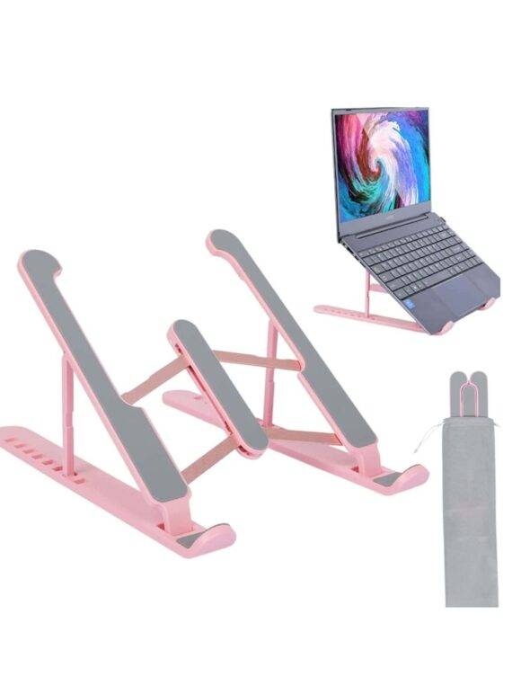 PINK FOLDABLE LAPTOP STAND FOLDABLE LAPTOP STAND LAPTOP 4