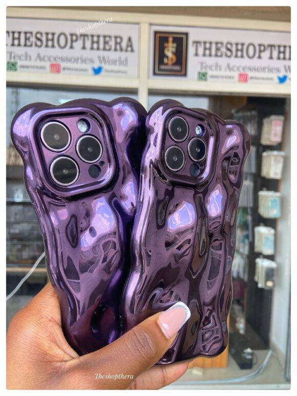 DARK PURPLE BUBBLE CASE Dark purple case PHONE CASES 10