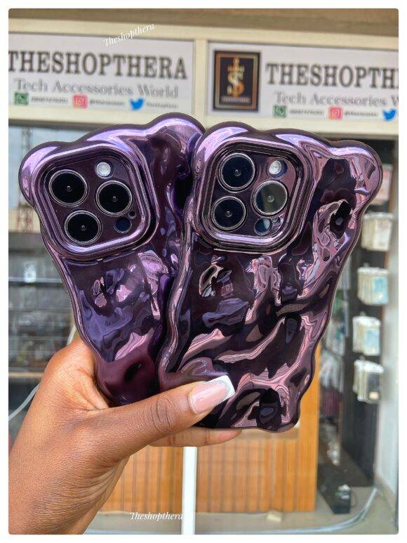 DARK PURPLE BUBBLE CASE Dark purple case PHONE CASES 11