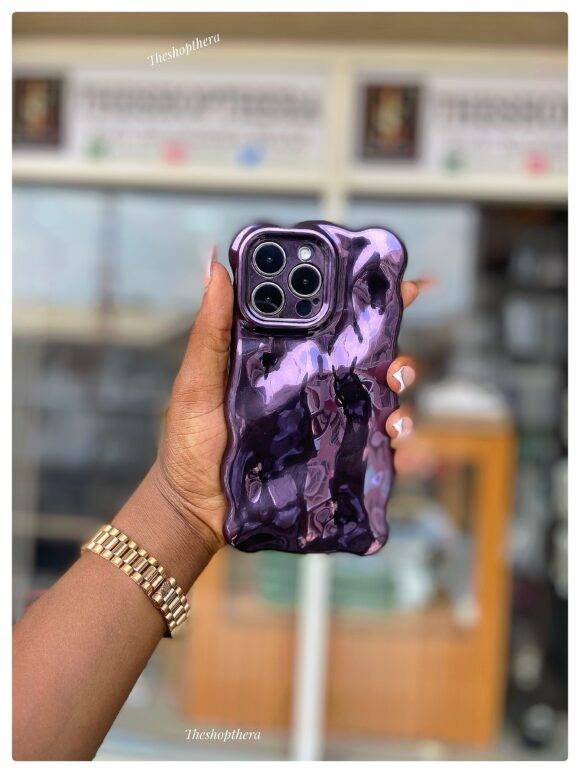 DARK PURPLE BUBBLE CASE Dark purple case PHONE CASES 12