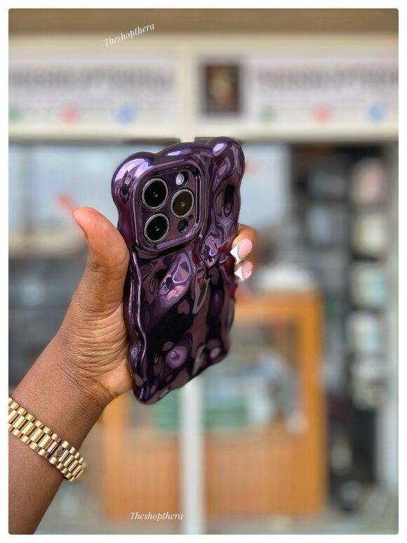 DARK PURPLE BUBBLE CASE Dark purple case PHONE CASES 13