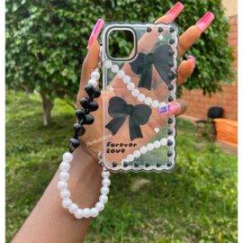 BLACK FOREVER LOVE STRAP CASE Basic Protection PHONE CASES 2