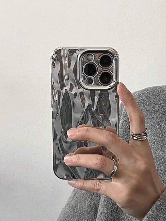 SILVER WRINKLED CAMERA PROTECTOR CASE Protective case PHONE CASES 9