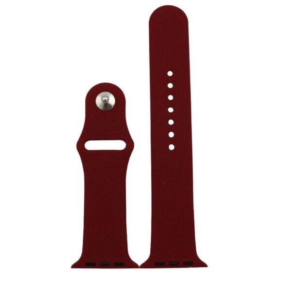 MAROON SILICONE WATCH STRAP Camera protector case IWATCH 6