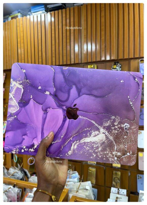 PURPLE GOLD MARBLE MACBOOK CASE MacBook case LAPTOP 4