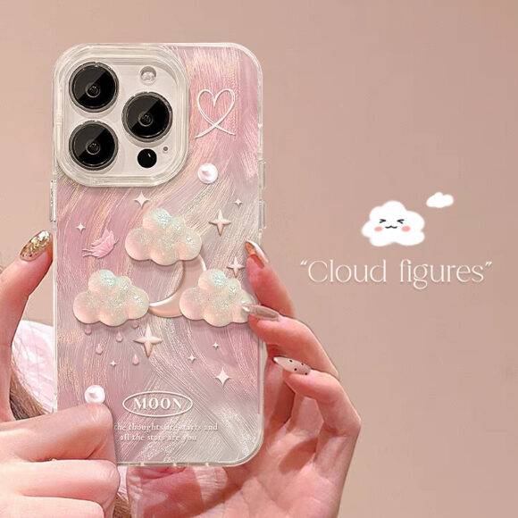 PINK MOON CLOUD CASE brown case PHONE CASES 2