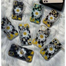 BLACK SUNFLOWER STRAP CASE Basic Protection PHONE CASES 2