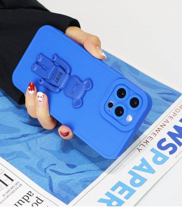 BLUE 3D BEARBRICK CASE 3D Cases PHONE CASES 5