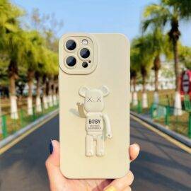 WHITE 3D BEARBRICK CASE 3D Cases PHONE CASES