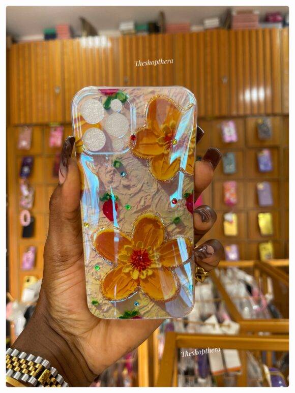 YELLOW 3D FLOWER IMD CASE Camera protector case PHONE CASES 8