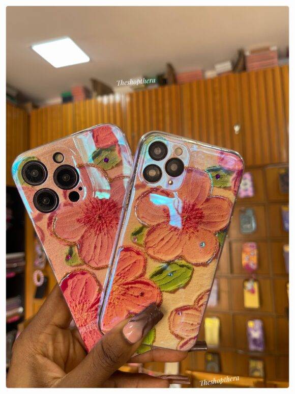 PINK 3D FLOWER IMD CASE Camera protector case PHONE CASES 2