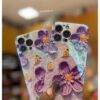 PURPLE 3D FLOWER IMD CASE Camera protector case PHONE CASES 8