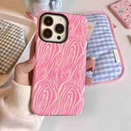 PINK PRINT 2IN1 CASE 2IN1 CASE PHONE CASES